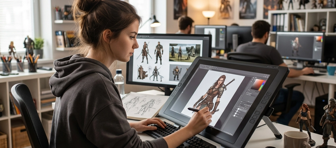 Ilustrasi tentang Pembuatan Aset Game
