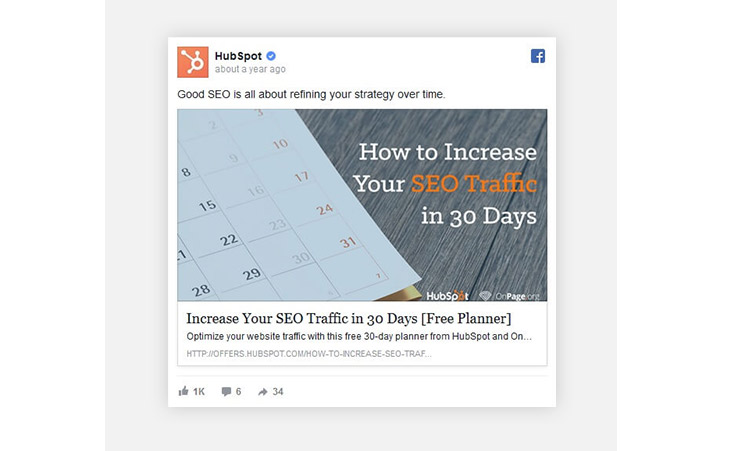 facebook examples seo ads