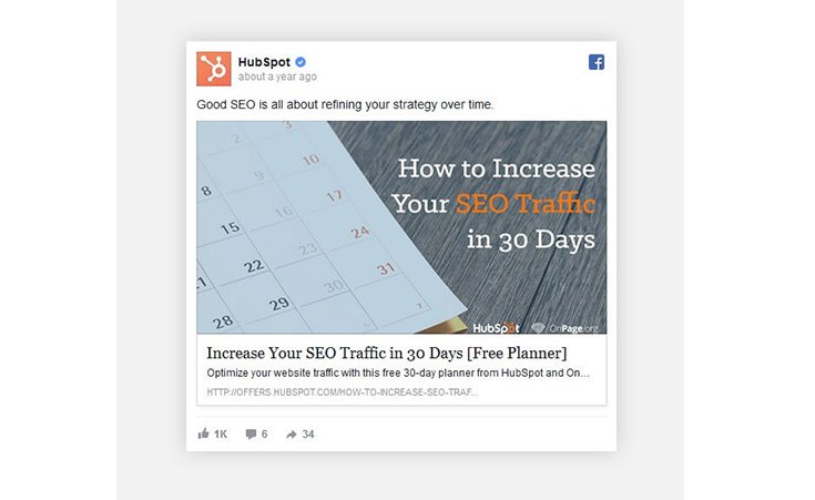 facebook examples seo ads