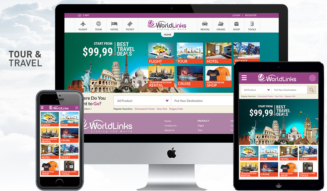 Worldlinks Tour & Travel eCommerce